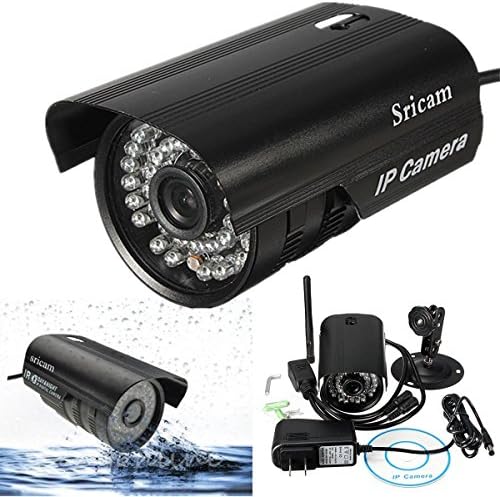 INSMA Wifi Outdoor Waterproof Wireless AP003 IP Camera LED IR Night Vision Security black
