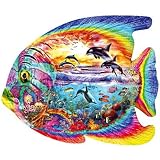 OCEAN FISH SHAPED JIGSAW PUZZLE