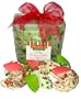 Belgian White Chocolate Dipped Holiday Fortune Cookies