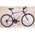 Gents 26 Inch Hype Mountain Bike in Blue, Silver and Orange. 12 MONTH MANUFACTURERS WARRANTY.