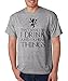 Gold That's What I Do I Drink and I Know Things Men's T Shirt GOT Tyrion Pop Culture Men's Graphic T-Shirt, Heather Grey, X-Large