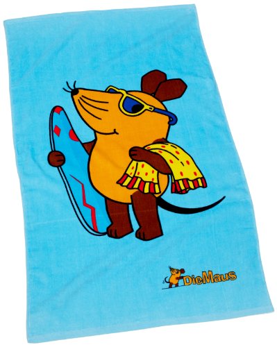 CTI 039244 Badetuch Die Maus Surf / Velours / 70 x 120 cm Preisvergleich