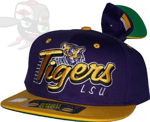 LSU Tigers Two Tone Top of the World Snapback Hat Cap