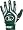 Louisville Slugger BG26 Adult TPX Pro Design Batting Gloves - Dark Green - Small