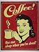 COFFEE SLEEP WHEN DEAD BLECHSCHILD USA NEU GROß S1236