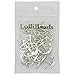 LolliBeads (TM) Vintage Antiqued Silver Tone Adjustable Rope Bracelet Connector Link Anchor Symbol - 20 Pcs