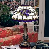Review Memory Company  / Baltimore Ravens Desk Lamp - Tiffany Style NFL Football Fan Shop Sports Team Merchandise