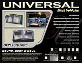 BassForms BF212SQUARE Universal 2-Inch - 12-Inch Square Sealed Enclosure