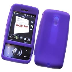 HTC Touch Pro CDMA (Sprint) Silicone Protector Soft Case Rubber Cover Purple