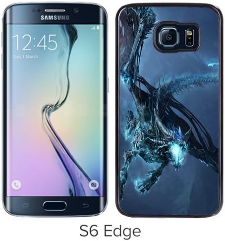 S6 Edge Case,World Of Warcraft Dragon Cold Mountain Black Hot Sale Samsung Galaxy S6 Edge Screen Phone Case Popular and Fashion Design