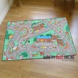 Superb Kids Formula 1 Racing Car Road MapPlay Rug 1m x 2m (3'3 x 6'6 approx)