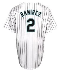 MLB Hanley Ramirez Florida Marlins Youth Replica Home Jersey,White