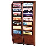 Wooden Mallet MR36-14MH Magazine Rack