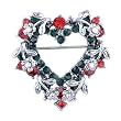 Vintage Heart Shaped Wreath Brooch Gifts