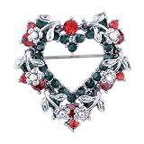 Vintage Heart Shaped Wreath Brooches & Pins