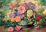 PUZZLE - Flowers in a Vase [1500 Pieces] [Puzzles are interesting and exciting games. The history of their existence is not as great as the majority of games, but they quickly assumed their own individual place in the world of games. They are related to logic games. The entire essence of the puzzles game consists in putting together an entire image (picture) from many chaotically scattered fragments. Both children and adults play puzzles with pleasure. Puzzle games are an excellent means for a pleasant pastime for parents and children. They help to develop childrens logic and visual perception. It will be pleasant to watch and become aware of your childs pleasure, when you assemble the puzzle together with them]