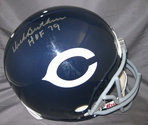 Dick Butkus Autographed/Hand Signed Chicago Bears Authentic Full Size Proline Football Helmet with H