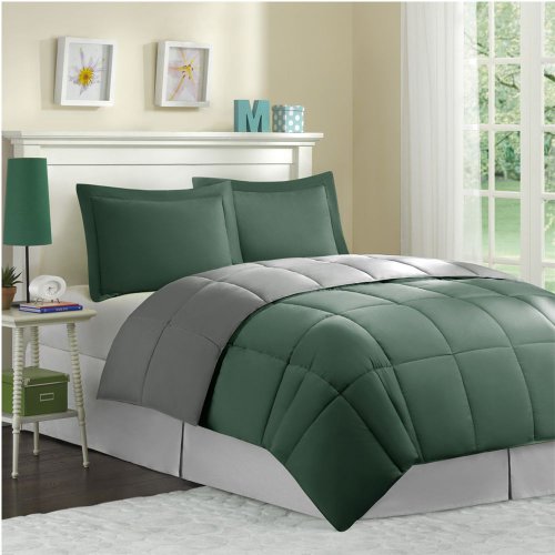 Mizone Stipple Stripe Down Alternative Comforter 