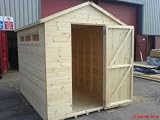 Review   / Quality Garden Security Shed,From BIDUP SHEDS Swedish Redwood T&G Size 8x6 All Fixtures & Fittings Including Padbolt AND FREE PADLOCK ALARM