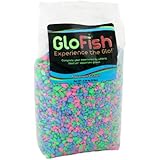 GloFish Aquarium Gravel, Pink/Green/Blue Fluorescent, 5-Pound Bag