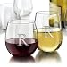 Libbey Vina 12-Piece Stemless Red and White Wine Glasses in Clear