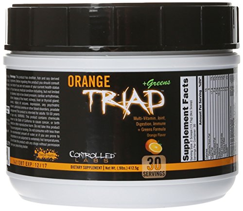 Controlled labs orange triad plus greens, orange, 412.5…