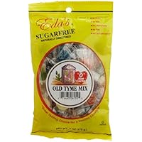 Eda's Sugarfree Candy, Old Tyme Mix, 6-Ounce Bags (Pack of 12)