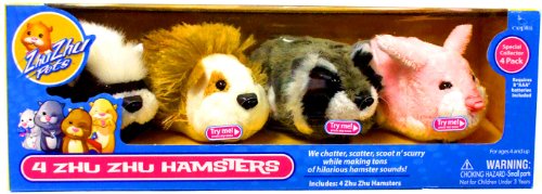 Zhu Zhu Pets Hamsters Wild Bunch Set of 4