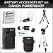 Clearmax® Accessories Bundle Kit for Canon Powershot Elph SX260 HS, ELPH 500, S95 Digital Camera Includes Extended Replacement Canon NB-6L Battery + Ac/dc Charger + 50 Inch Pro Tripod w/ Case + Camera Case + USB 2.0 Sd Reader + LCD Screen Protectors + Mini Tripod + Microfiber Cleaning Cloth