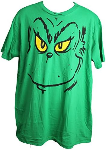 Doctor Seuss "The Grinch that Stole Christmas" Tee Shirt Green Large