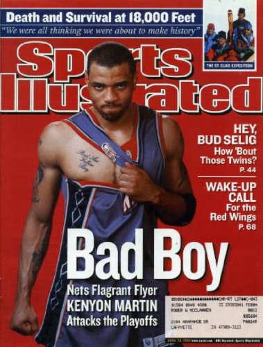 Sports Illustrated April 29, 2002 Kenyon Martin/New Jersey Nets, Torii Hunter/Minnesota Twins