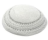 Knitted Yarmulke Kippah Kipa Kippa Judaica Jewish Silver