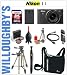 Nikon 1 J1 10.1 MP HD Interchangeable Lens Digital System Camera with with 10-30mm VR 1 NIKKOR (Black) + LEXSpeed 32GB SDHC + Extra EN-EL20 Li-ion Battery + Deluxe Digital SLR Bag + 3pc 40.5mm Multi-Coated Essential Filter Kit + Sunpak Tri-Monopod! Willoughby's Est. 1898