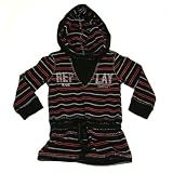 Replay & Sons - Red, Black & Silver stripe hooded dress