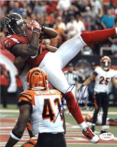 Roddy White Autographed Photo - 8x10 - SM - JSA Certified - Autographed NFL Photos