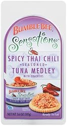 Bumble Bee Sensations Thai Chili Tuna Kit,  3.6 Ounce Packages (Pack of 12)