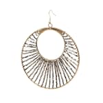 bebe Oversize Beaded Hoop Earring