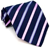 Paul Smith Purplish Navy Striped Silk Necktie 51