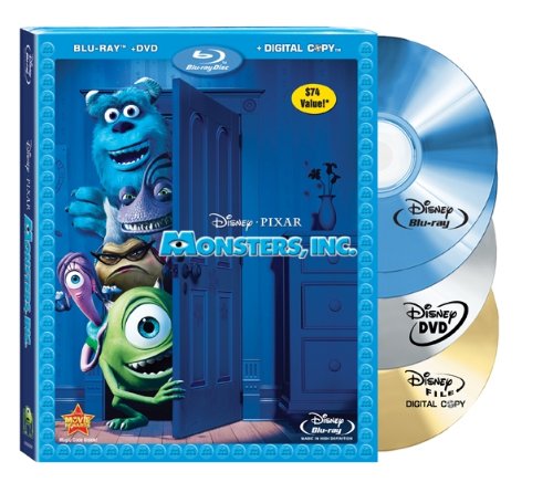 Monsters, Inc. (Four-Disc Blu-ray/DVD Combo + Digital Copy) [Blu-ray]