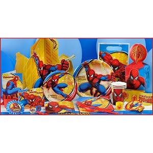 Spiderman Party Supplies Tableware Guests