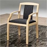 Stationery&Grocery Online Shop Ranking 83171. Contempo Partial Upholstered Back Guest Chair - Scalloped Arms Finish: Moab, Fabric: Cobblestone - Burgundy