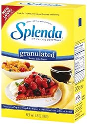Splenda No Calorie Sweetener Granular, 3.8-Ounce Package (Pack of 3)