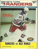 New York Rangers Program March 8, 1982