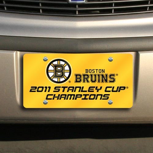 Vancouver Canucks 2011 NHL Stanley Cup Champions License Plate Laser Tag