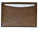New 100% Leather Bi-fold Credit Card Holder Brown #70