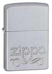 Zippo Scroll Satin Chrome Zippo Lighter