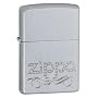 Zippo Scroll Satin Chrome Lighter