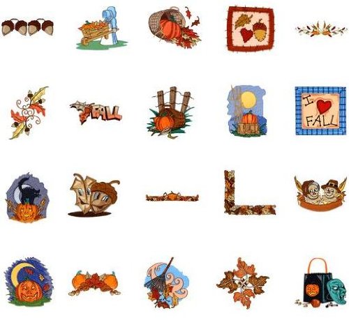 Brother/Babylock Embroidery Machine Card SEASONS 