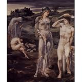 Sir Edward Burne-Jones (The appeal of the Perseus) Art Poster- 13x19 custom fit with RichAndFramous Black 99 inch Poster Hangers