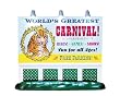 Lemax Carnival Village Battery Operated Billboard Lighted Accessory #84774